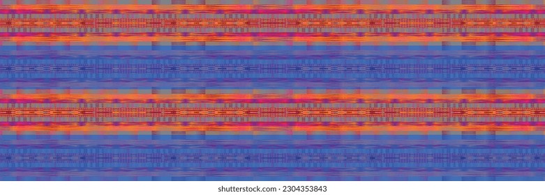 Sari indian seamless pattern. Tribal art border abstract print. Ethnic ornament. 
Repeating background texture. Fabric, cloth design