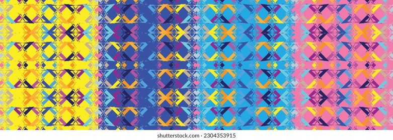 Sari indian seamless pattern. Tribal art border abstract print. Ethnic ornament. 
Repeating background texture. Fabric, cloth design