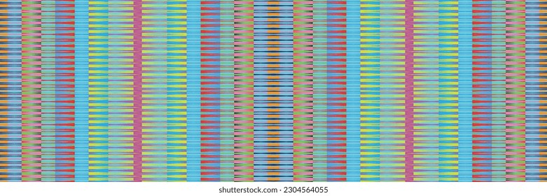 Sari indian seamless pattern. Tribal art border abstract print. Ethnic ornament. 
Repeating background texture. Fabric, cloth design