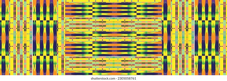 Sari indian seamless pattern. Tribal art border abstract print. Ethnic ornament. 
Repeating background texture. Fabric, cloth design
