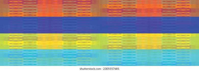 Patrón de zigzag étnico en colores retro, estilo azteca fondo vectorial sin costura