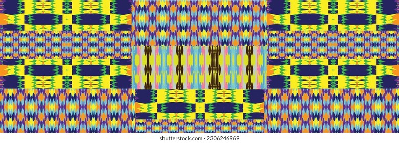 Sari indian seamless pattern. Tribal art border abstract print. Ethnic ornament. 
Repeating background texture. Fabric, cloth design
