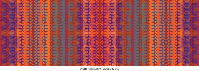 Sari indian seamless pattern. Tribal art border abstract print. Ethnic ornament. 
Repeating background texture. Fabric, cloth design