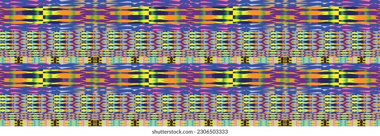 Patrón indio sari sin costura. Huella abstracta de arte tribal. Ornamento étnico. 
Textura de fondo repetida. Tela, diseño de tela
