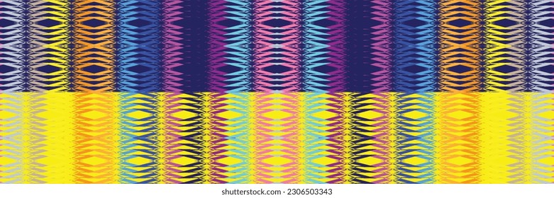 Sari indian seamless pattern. Tribal art border abstract print. Ethnic ornament. 
Repeating background texture. Fabric, cloth design