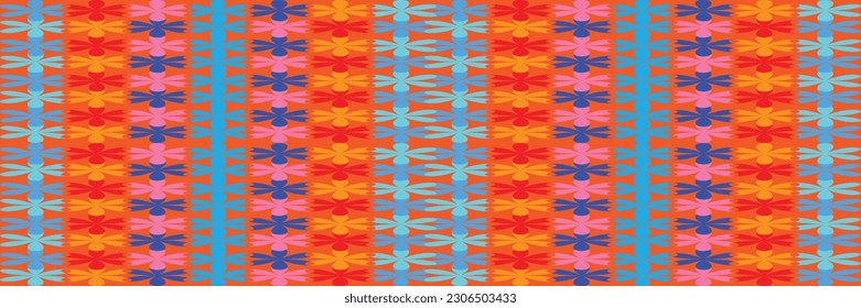 Patrón indio sari sin costura. Huella abstracta de arte tribal. Ornamento étnico. 
Textura de fondo repetida. Tela, diseño de tela