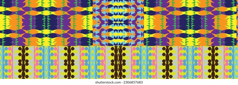 Sari indian seamless pattern. Tribal art border abstract print. Ethnic ornament. 
Repeating background texture. Fabric, cloth design