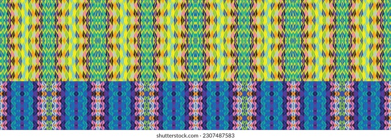 Sari indian seamless pattern. Tribal art border abstract print. Ethnic ornament. 
Repeating background texture. Fabric, cloth design