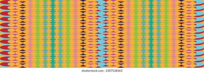 Sari indian seamless pattern. Tribal art border abstract print. Ethnic ornament. 
Repeating background texture. Fabric, cloth design