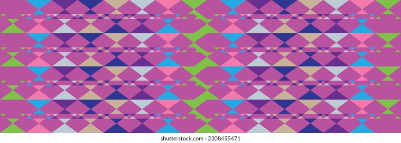 Sari indian seamless pattern. Tribal art border abstract print. Ethnic ornament. 
Repeating background texture. Fabric, cloth design