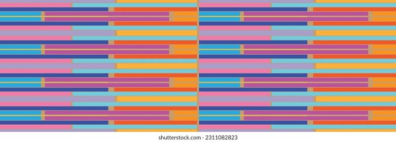 Sari indian seamless pattern. Tribal art border abstract print. Ethnic ornament. 
Repeating background texture. Fabric, cloth design