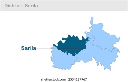 Sarila sub-district map, Hamirpur District,Uttar Pradesh State, Republic of India, Government of  Uttar Pradesh, Indian territory, Eastern India, politics, village, tourism