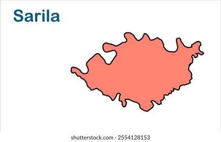 Sarila subdivision map, Hamirpur District,Uttar Pradesh State, Republic of India, Government of  Uttar Pradesh, Indian territory, Eastern India, politics, village, tourism