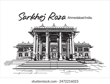 Sarkhej Roza is a mosque and tomb complex located in the village of Makarba,  Ahmedabad in Gujarat state, India.