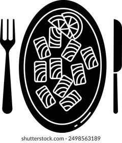 Sarma recipes solid glyph vector illustration