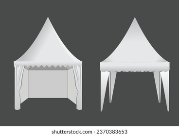 Sarnafil tent for festival or event.  Food stands, bazaars and exhibitions. Booth tent.