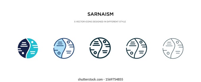 sarnaism icon in different style vector illustration. two colored and black sarnaism vector icons designed in filled, outline, line and stroke style can be used for web, mobile, ui