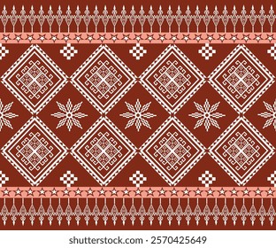 Sarong, beautiful and eye-catching pattern. Seamless, geometric, traditional ethnic pattern. Fabric patterns for textiles, carpets, wallpaper, clothing, sarongs, batik, wraps, larva.