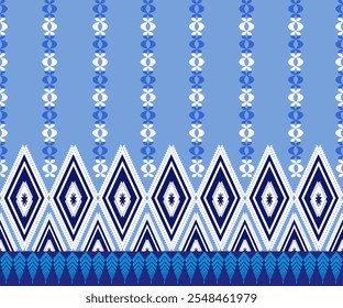 Sarong, beautiful and eye-catching patterns, seamless patterns, geometric, traditional ethnic, Thai patterns, fabric patterns for textiles, carpets, wallpaper, clothing, sarong, batik, wrapping, embro