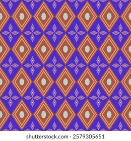 Sarong, beautiful and eye-catching patterns, seamless patterns, geometric, traditional ethnic, Thai patterns, fabric patterns for textiles, carpets, wallpaper, clothing, sarong, batik, wrapping