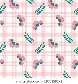 Sarong Motif con un patrón de cuadrícula. Patrón de gingham sin mar. Ilustraciones vectoriales. Textura de cuadrados para - manteles, mantas, mantas, mantas, manteles, camisas, textiles, vestidos, papel, afiches.