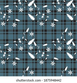 Sarong Motif con un patrón de cuadrícula. Patrón de gingham sin mar. Ilustraciones vectoriales. Textura de cuadrados para - manteles, mantas, mantas, mantas, manteles, camisas, textiles, vestidos, papel, afiches.