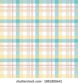 Sarong Motif with grid pattern. Seamless gingham Pattern. Vector illustrations. Texture from square rhombus for - tablecloths, blanket, plaid, cloths, shirts, textiles, dresses, paper, posters.abstrac