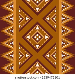 The sarong pattern is designed with a geometric pattern that blends perfectly and is eye-catching in terms of textiles. clothing or decoration Vector illustration