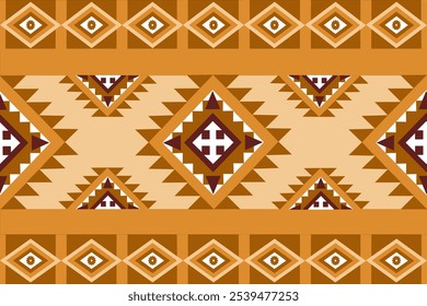 The sarong pattern is designed with a geometric pattern that blends perfectly and is eye-catching in terms of textiles. clothing or decoration Vector illustration