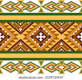 The sarong pattern is designed with a geometric pattern that blends perfectly and is eye-catching in terms of textiles. clothing or decoration Vector illustration