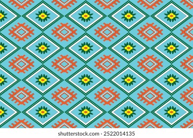 sarong pattern,geometric oriental ethni pattern for vector illustration. floral cross stitch, Aztec style.Abstract background. design for texture, fabric clothing and decoration.