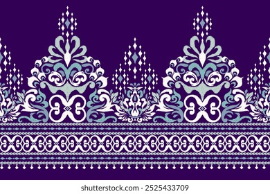 Ikat patrón Ilustración vectorial, Ikat fondo, Ikat floral 