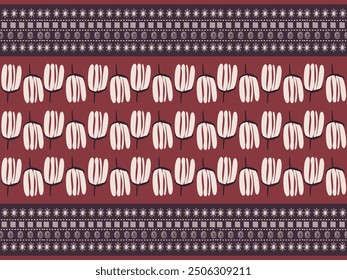 Sarong pattern.seamless hand drawn floral pattern background.unigue block print, Ikat ethnic pattern, Fabric carpet ornament native textile,Boho scarf, wallpaper vector illustration design.
