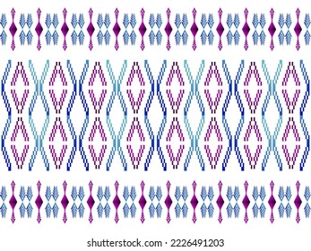 sarong seamless pattern design from geometric shapes