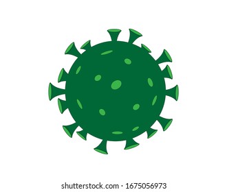 Virus SARS Corona Covid-19
 Ilustración de vectores aislada en fondo blanco
