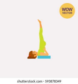 Sarvangasana Pose Icon