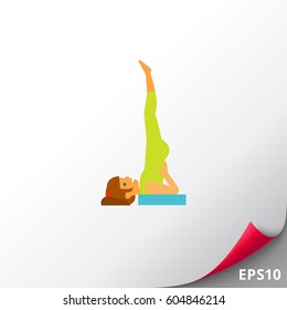 Sarvangasana Pose Icon