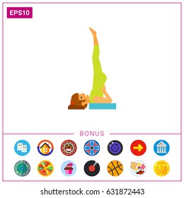Sarvangasana Pose Icon