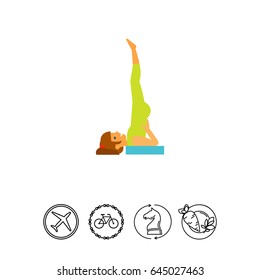 Sarvangasana Pose Icon