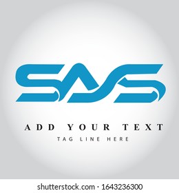 SAS logo Design & illustration vector art