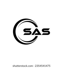 SAS Logo Design, Inspiration for a Unique Identity. Modern Elegance and Creative Design. Watermark Your Success with the Striking this Logo.