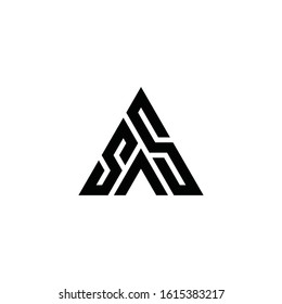 SAS logo design with triangular pattern