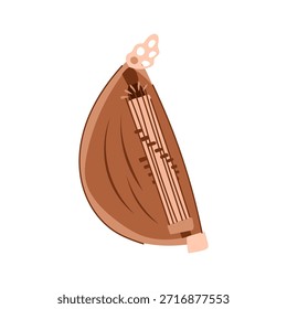 Sasando, a traditional string instrument from rote island in indonesia, featuring its unique body shape and multiple strings, representing rich cultural heritage and ethnic music