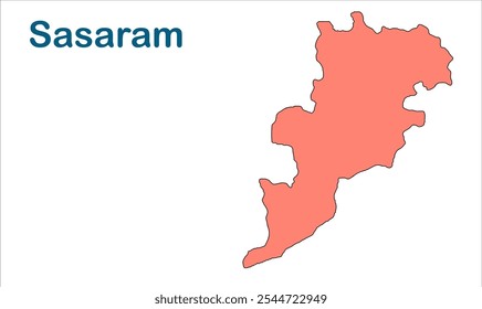 Sasaram subdivision map, Rohtas District, Bihar State, Republic of India, Government of Bihar, Indian territory, Eastern India, politics, village, tourism