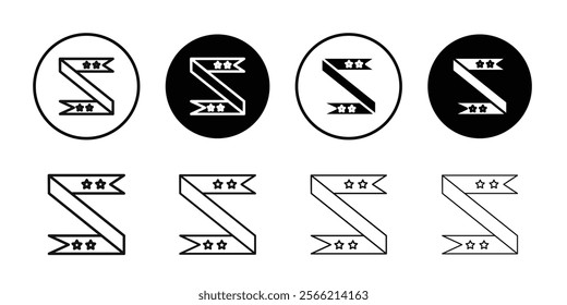 Sash icon Symbol mark in filled style