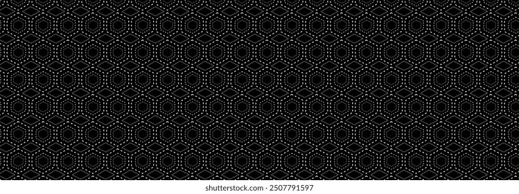 Sashiko pattern, Abstract, Geometric, Lines, Illustration, vector, alternating overlapping, orderly arrangement background, banner, website, template.