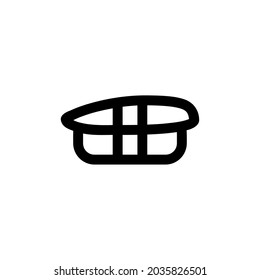 Sashimi Food Vegetable Snack Yummy Monoline Symbol Icon Logo for Graphic Design UI UX and Website
