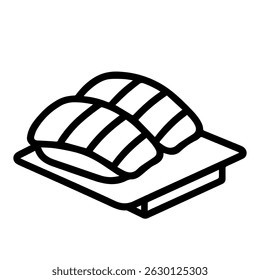 sashimi icon on white background vector
Vector japanese food icon