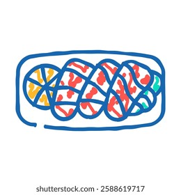 sashimi japanese food doodle icon sketch vector. sashimi japanese food sign. isolated symbol illustration