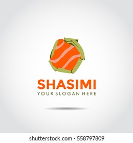 Sashimi Logo Template. Vector Illustrator eps. 10